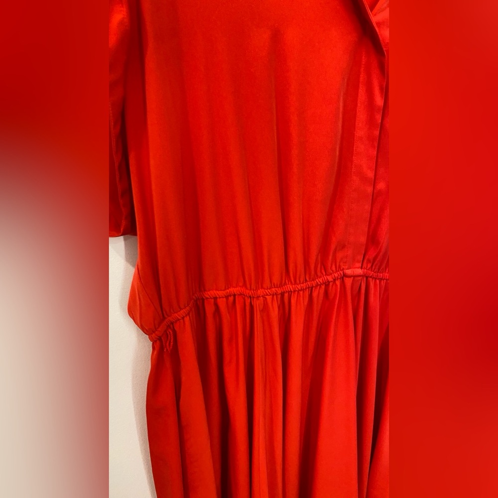 Charter Club Red Midi Sundress with Dolman Sleeves - Picture 4 of 7